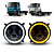 FARÓIS LED ANGEL EYES FORD CARGO 816 1119 2013+ - Imagem 2