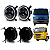 KIT 4 FARÓIS LED COMPLETO 5.75 ANGEL EYES 6000K C/SUPORTE MB ACCELO 815 915 1016 - Imagem 5