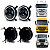 KIT 4 FARÓIS LED COMPLETO 5.75 ANGEL EYES 6000K C/SUPORTE MB ACTROS 2017 A 2020 - Imagem 3
