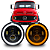 FAROL LED ANGEL EYES 6000K MB 1113 1111 1513 1519 DRL SETA - Imagem 1