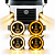 KIT 4 FARÓIS LED ANGEL EYES 4300K C/ SUPORTES VW CONSTELLATION - Imagem 1