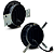KIT 4 FARÓIS LED ANGEL EYES 4300K C/ SUPORTES VW CONSTELLATION - Imagem 5