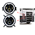 KIT 4 FARÓIS LED ANGEL EYES 4300K C/ SUPORTES VW CONSTELLATION - Imagem 2