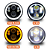 KIT FARÓIS LED 5.75" ANGEL EYES 6000K E SUPORTES PARA VW WORKER TITAN - Imagem 7