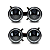 KIT FARÓIS LED 5.75" ANGEL EYES 6000K E SUPORTES PARA VW WORKER TITAN - Imagem 4