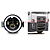 PAR FAROL LED ANGEL EYES 4300K C/SUPORTE LANTERNA VW CONSTELLATION - Imagem 2
