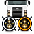 PAR FAROL LED ANGEL EYES 4300K C/SUPORTES PRINCIPAL VW CONSTELLATION - Imagem 1