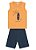 Conjunto Infantil Menina Brandili Surf Tamanho 1-2-3 Verão Regata e Bermuda - Imagem 2