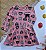 Vestido Infantil Menina Milon Floral Rosa com estampa de Bolsas - Imagem 1
