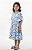 Vestido Infantil Menina Fakini Azul Estampado Verão - Imagem 3