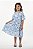 Vestido Infantil Menina Fakini Azul Estampado Verão - Imagem 2