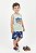 Conjunto Infantil Masculino Kyly Regata Tubarão e Bermuda Shark - Imagem 1