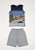 Conjunto Infantil Kyly Masculino Regata Skatista e Bermuda em Moletom Sem Felp - Imagem 3