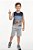 Conjunto Infantil Kyly Masculino Regata Skatista e Bermuda em Moletom Sem Felp - Imagem 1