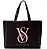 Bolsa The Victoria Logo Tote Black Victoria's Secret - Imagem 1