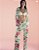 Pijama Victoria’s Secret Cetim Verde Estampado #progressiva - Imagem 1