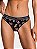Calcinha Fio de Algodão Preta Natal Victoria’s Secret - Imagem 1