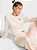 Pijama Algodão Branco e Rosa Com Elástico de Cabelo Victoria´s Secret - Imagem 1