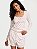 Pijama Algodão Branco com Rosas Victoria's Secret - Imagem 1
