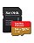 Mem Micro SD 64GB Sandisk Extreme 170-80MB/S U3 4K (SDSQXAH-064G-GN6AA) - Imagem 1