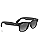 Óculos de Sol Ray-Ban Meta RW4006 Wayfarer - Matte Black/Polar Gradient Graphite - Imagem 6