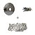 Kit Esticador da Corrente  + Coroa de 44 Dentes em Aço + Corrente 415h - Imagem 2