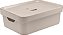 Caixa organizadora Cube M 10,5 Litros - Bege - Imagem 2