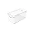 ORGANIZADOR CLEAR 30X15X7CM NATURAL - Imagem 2