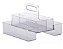 ORGANIZADOR DIAMOND C/ ALCA DUPLO 24 X 24 X 18 CM CRISTAL - Imagem 1