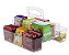ORGANIZADOR DIAMOND C/ ALCA DUPLO 24 X 24 X 18 CM CRISTAL - Imagem 2
