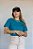 Tshirt Lisa Azul Mar Egeu - Imagem 4