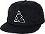 Boné HUF Ess Triple Triangle Unstructured Snapback Hat Black - Imagem 1