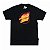 Camiseta Santa Cruz Flaming Dot Front - Black - Imagem 1