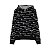 Moletom Champion Powerblend All Over Logo Hoodie Black - Imagem 1