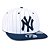 Boné New Era 9FIFTY Fit Snapback MLB New York Yankees White Blue - Imagem 2