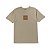 Camiseta HUF Essentials Box Logo Tee Clay Brown - Imagem 1