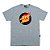 Camiseta Santa Cruz Flaming Dot Front Grey - Imagem 1