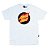 Camiseta Santa Cruz Flaming Dot Front White - Imagem 1
