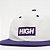 Boné HIGH 6 Panel Logo White Purple - Imagem 3
