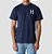 Camiseta HUF Essentials Classic Tee Navy - Imagem 3