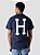 Camiseta HUF Essentials Classic Tee Navy - Imagem 4