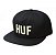 Boné HUF Corps Unstructured Snapback Hat Black - Imagem 1