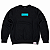 Moletom Diamond Box Logo Crewneck Black - Imagem 1
