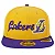 Boné New Era 9FIFTY Original Fit NBA Los Angeles Lakers All Building Yellow - Imagem 2
