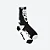 Meia DGK Contrary Crew Socks Black & White - Imagem 1