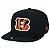 Boné New Era 9FIFTY Original Fit Snapback NFL Cincinnati Bengals Aba Reta Preto - Imagem 1