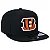 Boné New Era 9FIFTY Original Fit Snapback NFL Cincinnati Bengals Aba Reta Preto - Imagem 3