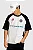 Camiseta Baw Over Raglan Street Racing Off White Black - Imagem 1