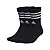 Meia Adidas 3 Stripes 3 Pares Black - Imagem 1