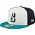 Boné New Era 59FIFTY MLB Seattle Mariners Fitted Alt Clubhouse 2025 White Green - Imagem 1